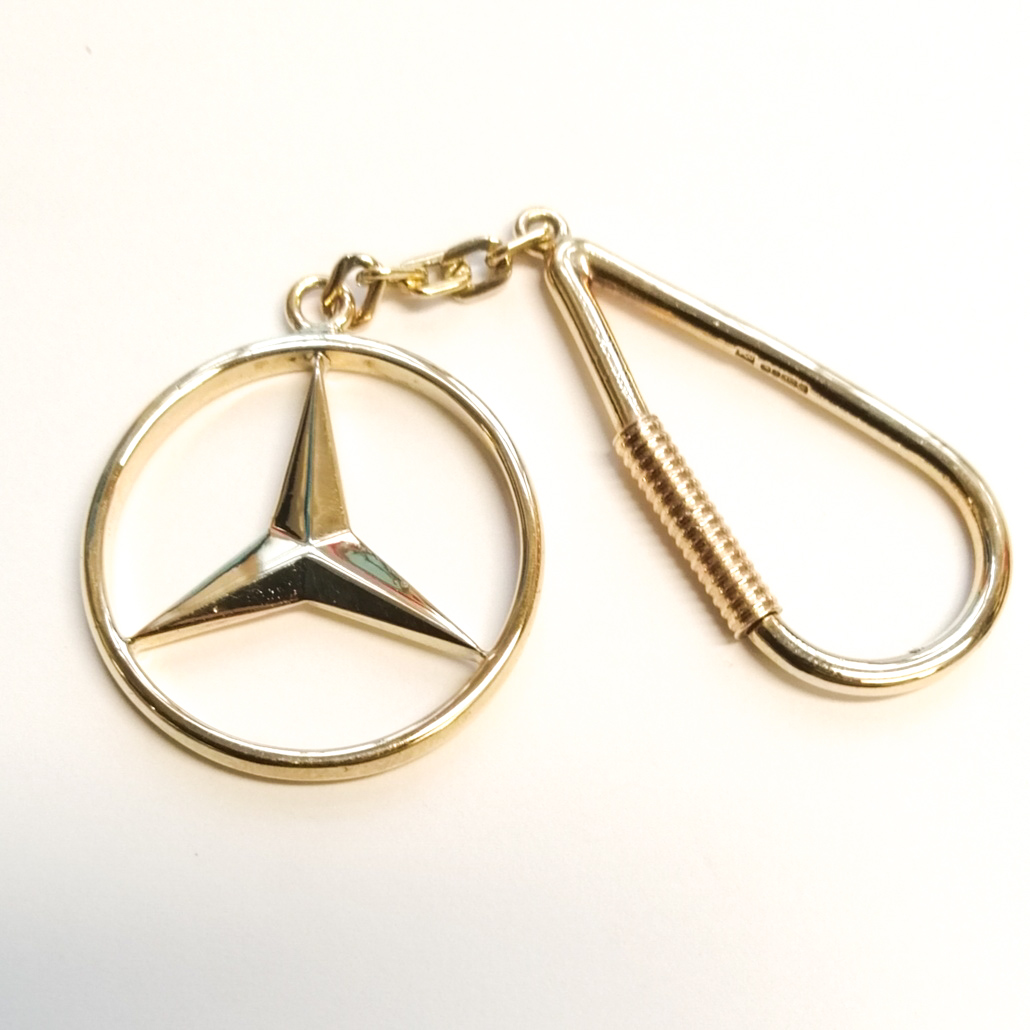 9ct Gold Mercedes Key Ring G Davison & Sons Jewellers in LeighOnSea